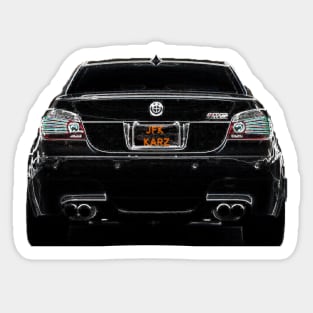 BMW E60 M5 Motor Sport Rear View Sticker